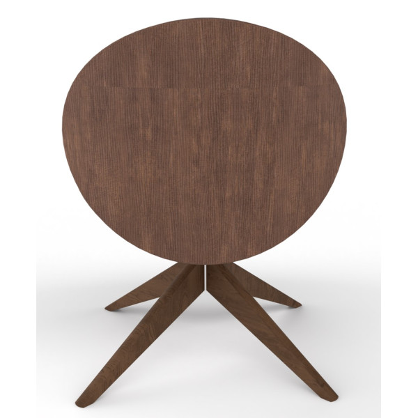 Revive Upholstered Retro Lounge Chair With Wooden Pyramid Base
